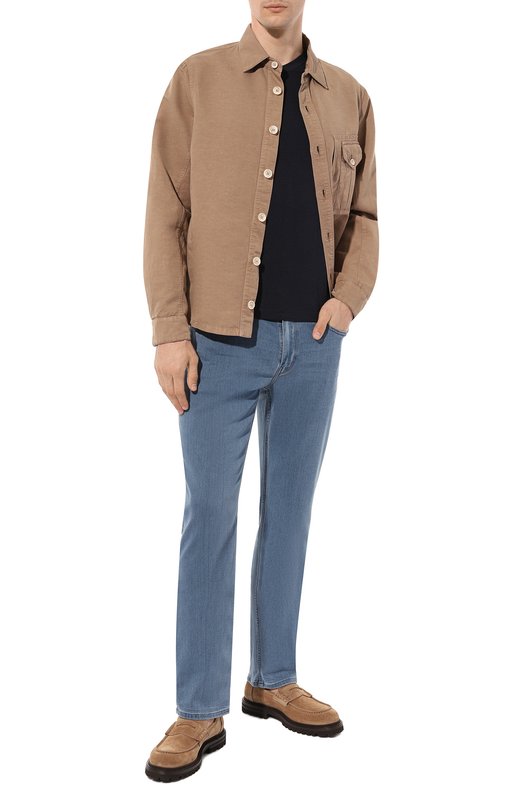 фото Куртка изо льна и хлопка brunello cucinelli