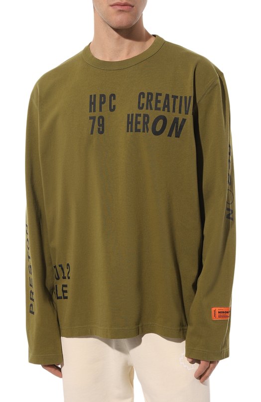 фото Хлопковый лонгслив heron preston