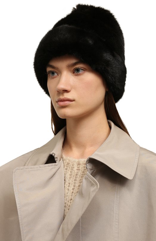 фото Шапка лилас из меха норки furland