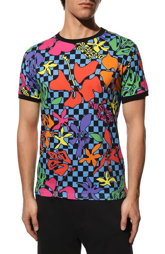 фото Хлопковая футболка moschino