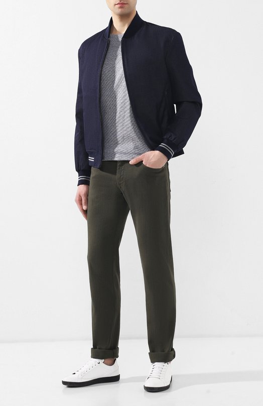 фото Футболка из смеси хлопка и льна brioni