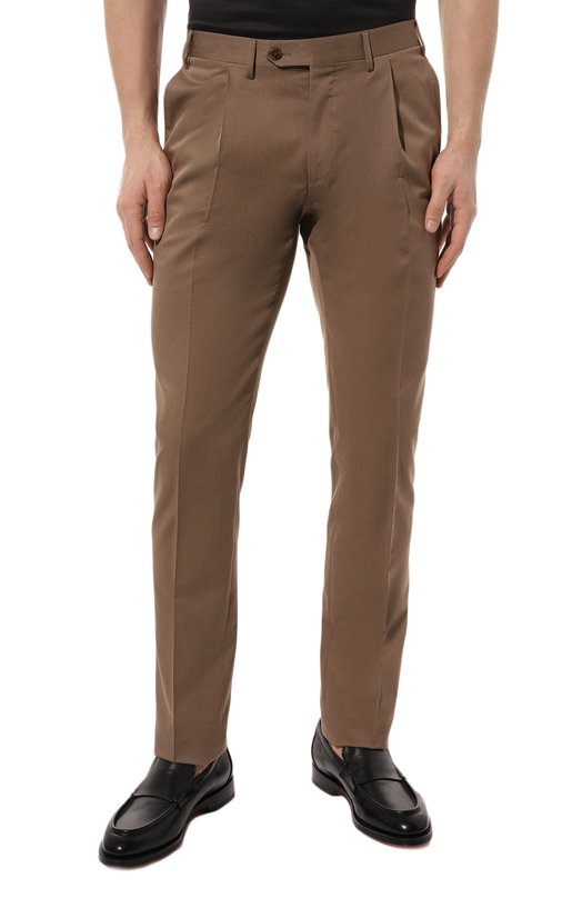 фото Брюки из шерсти и хлопка corneliani
