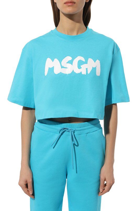 фото Хлопковая футболка msgm