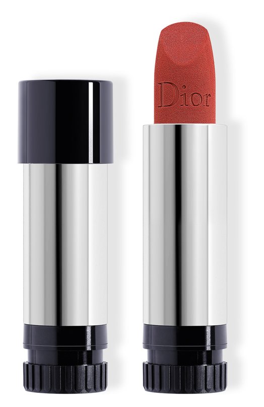 фото Рефил помады для губ с вельветовым финишем rouge dior velvet lipstick, оттенок 720 икона (3.5g) dior