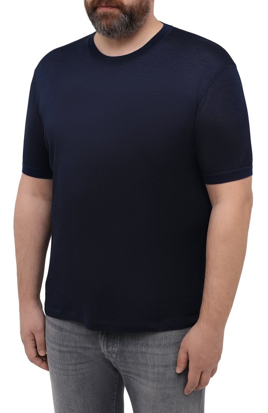 фото Шелковая футболка ermenegildo zegna