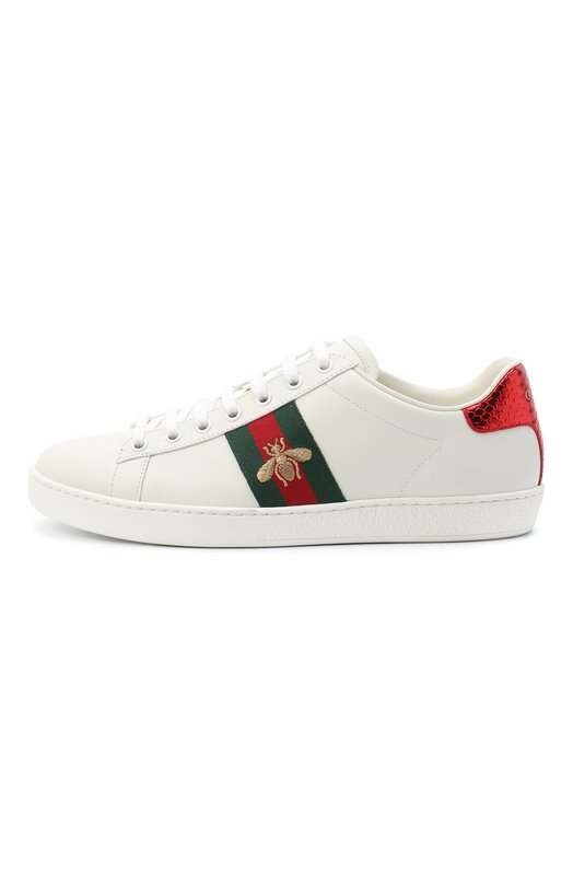 фото Кожаные кеды new ace gucci