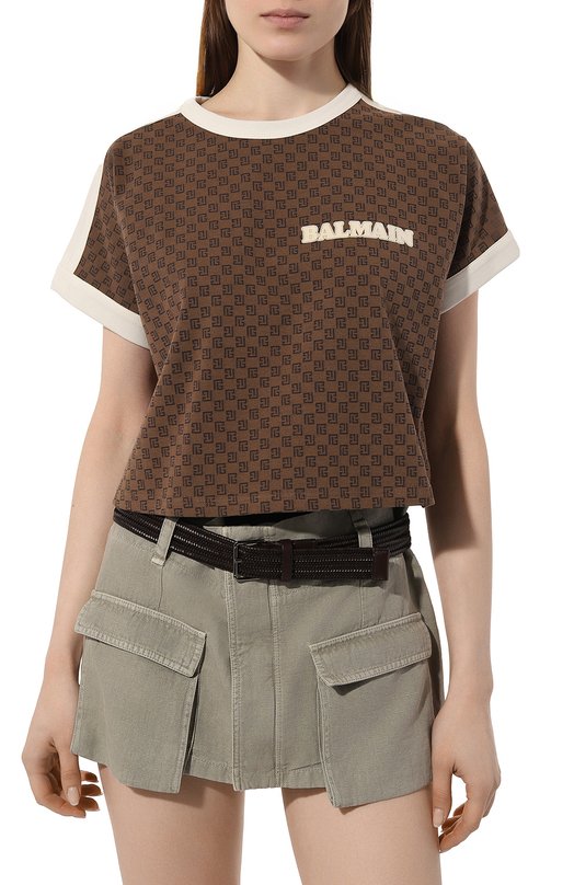 фото Хлопковая футболка balmain