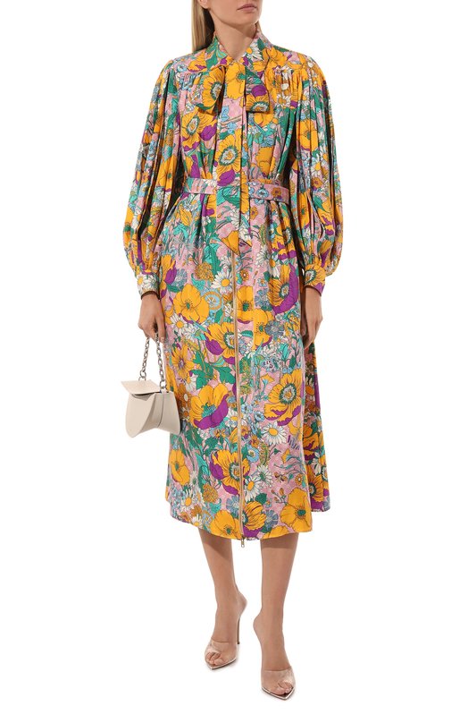 фото Шелковое платье the north face x gucci gucci