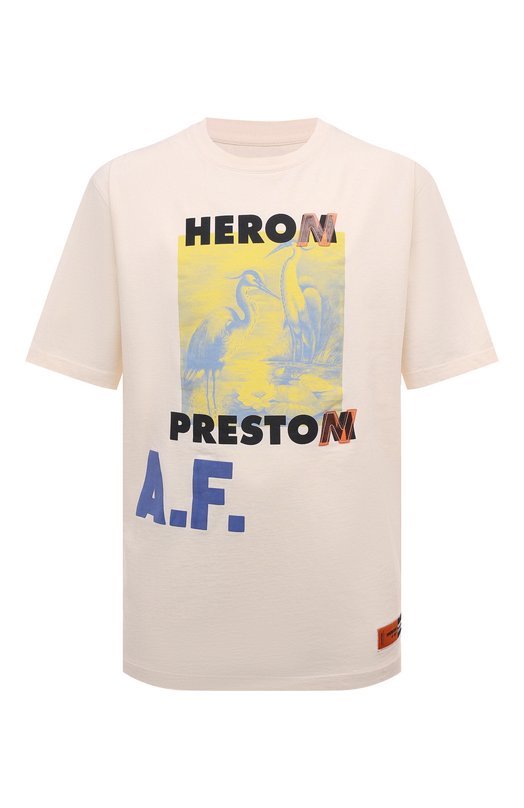 фото Хлопковая футболка heron preston