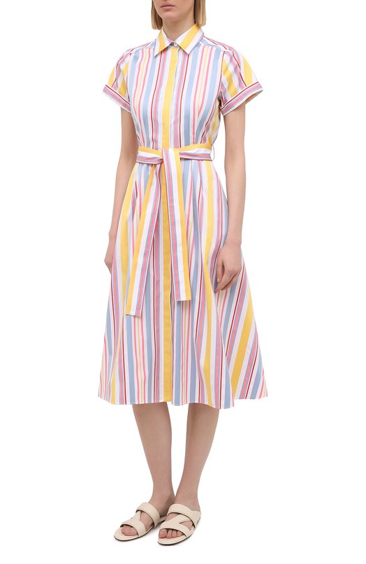 фото Хлопковое платье loro piana