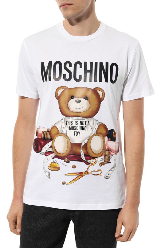 фото Хлопковая футболка moschino