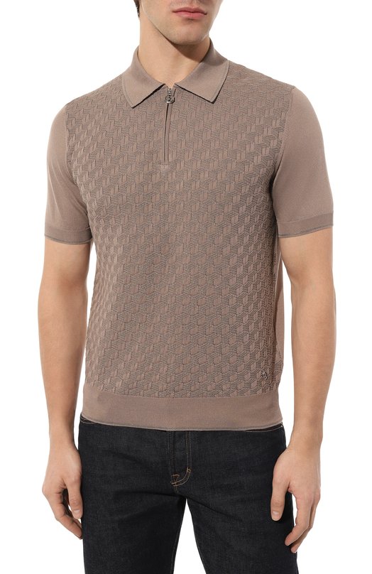 фото Поло из шелка и хлопка stefano ricci