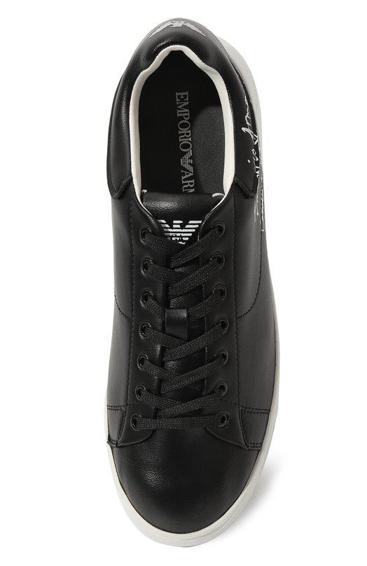 фото Кожаные кеды emporio armani