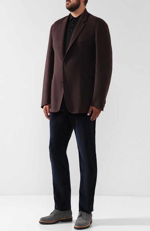 фото Хлопковые брюки прямого кроя brioni