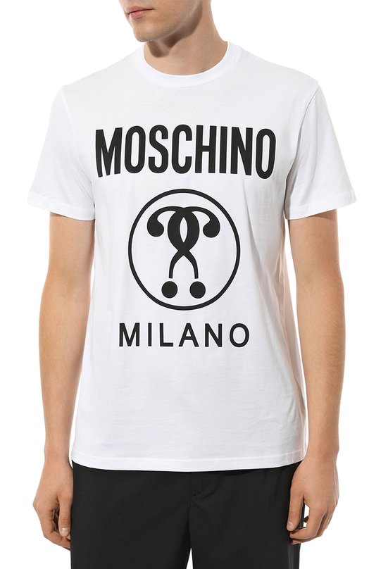 фото Хлопковая футболка moschino