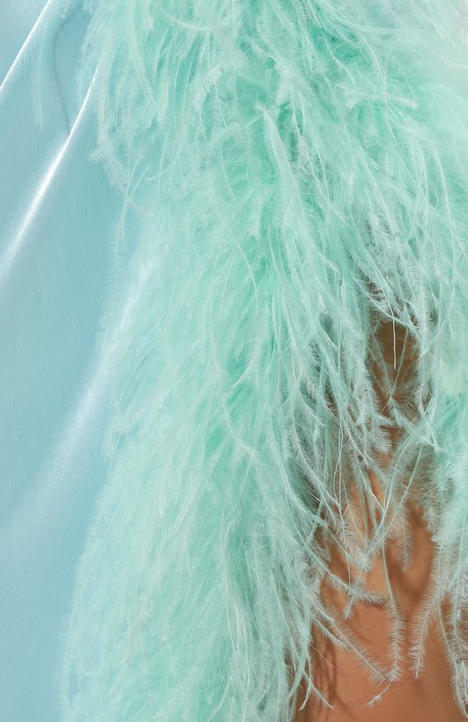 фото Платье с отделкой перьями sasha kim