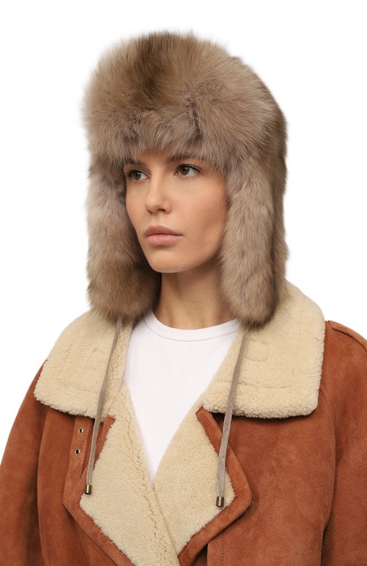 фото Шапка-ушанка из меха соболя kussenkovv