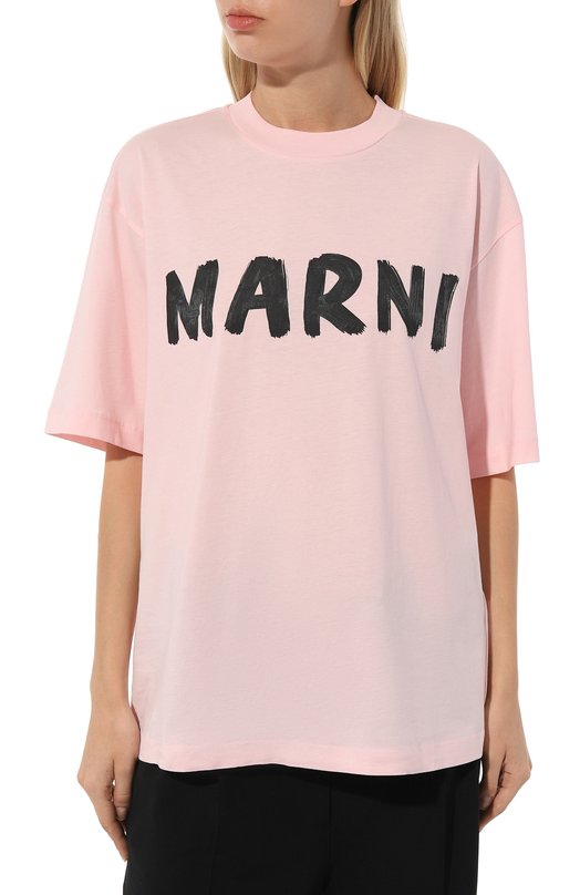 фото Хлопковая футболка marni