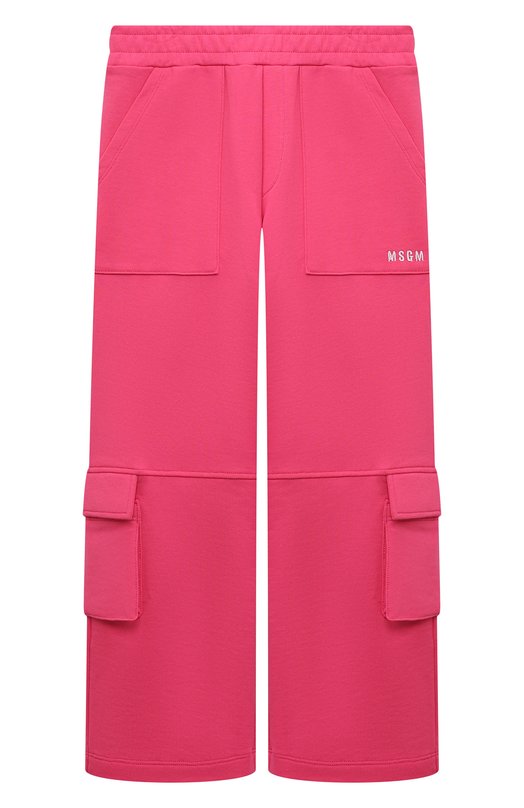 Хлопковые брюки-карго MSGM kids