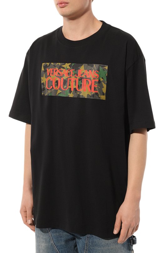 фото Хлопковая футболка versace jeans couture