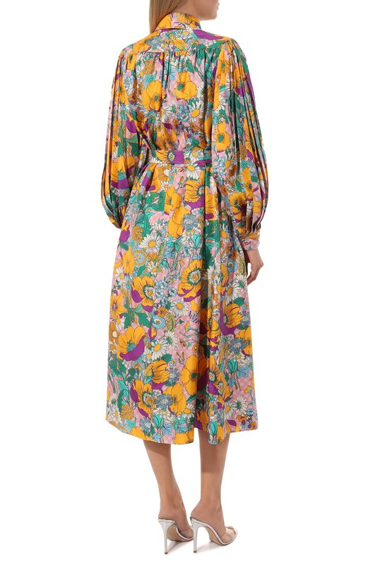 фото Шелковое платье the north face x gucci gucci