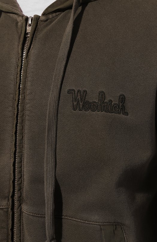 фото Хлопковая толстовка woolrich