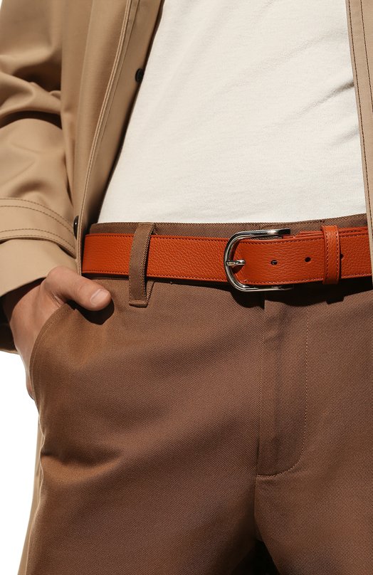 фото Кожаный ремень brioni