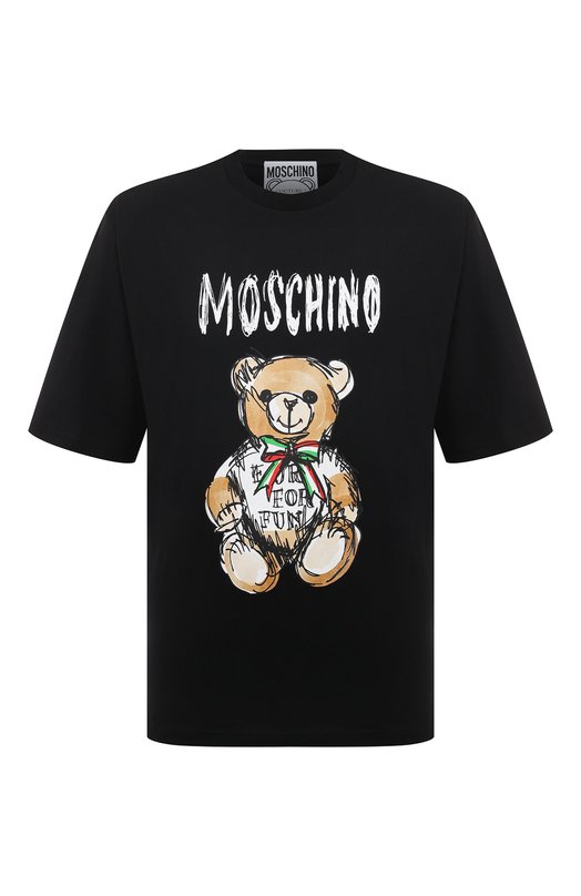 фото Хлопковая футболка moschino