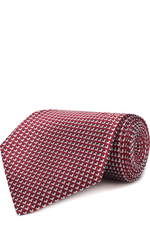 фото Шелковый галстук с узором z zegna