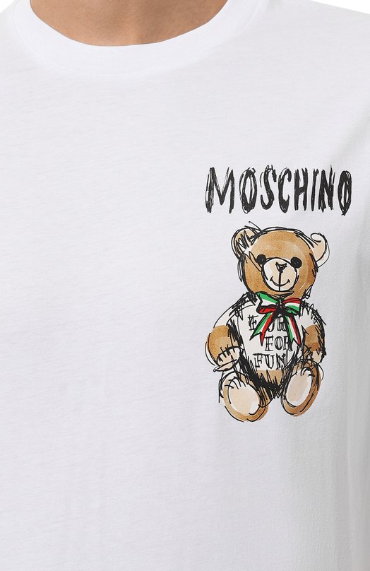 фото Хлопковая футболка moschino