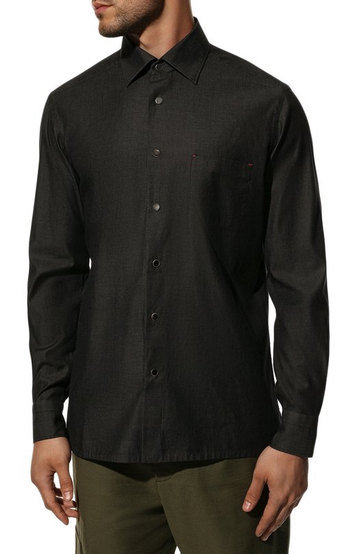 фото Хлопковая рубашка kiton
