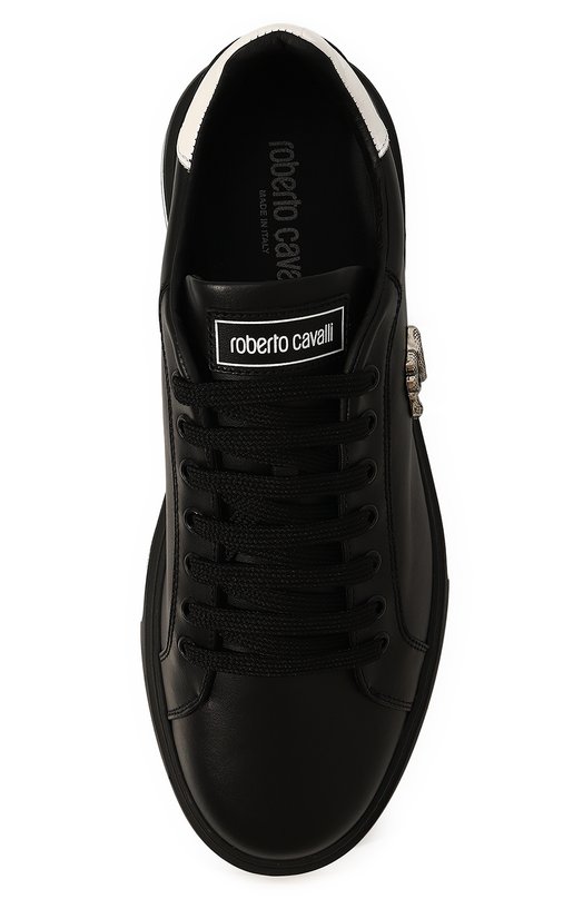 фото Кожаные кеды roberto cavalli