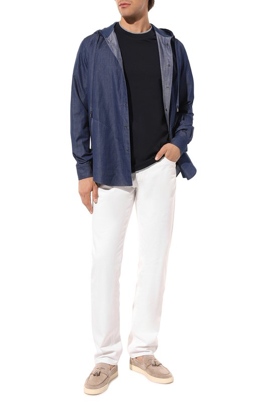 фото Хлопковая футболка brunello cucinelli