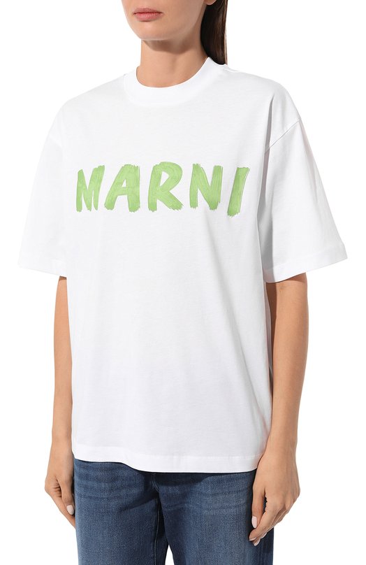фото Хлопковая футболка marni