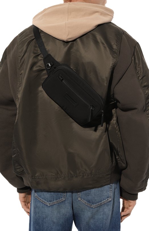 фото Текстильная поясная сумка emporio armani