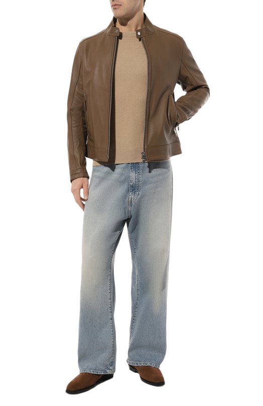 фото Кожаная куртка boss