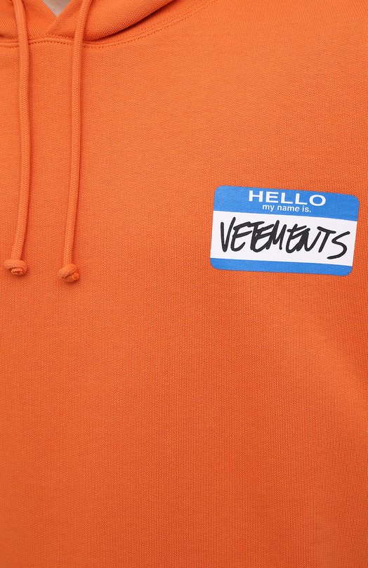 фото Хлопковое худи vetements