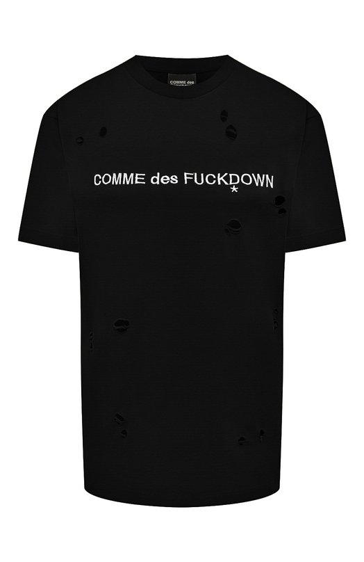 фото Хлопковая футболка comme des fuckdown