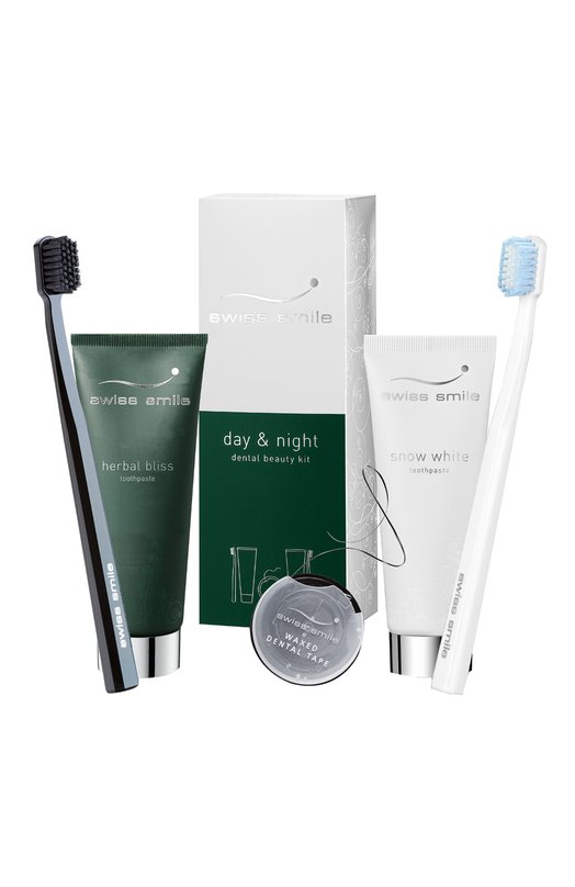 фото Набор для отбеливания и восстановления зубов day & night swiss smile