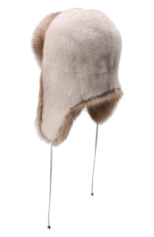 фото Шапка-ушанка из меха норки и соболя kussenkovv