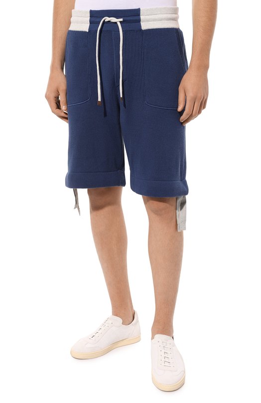 фото Хлопковые шорты brunello cucinelli