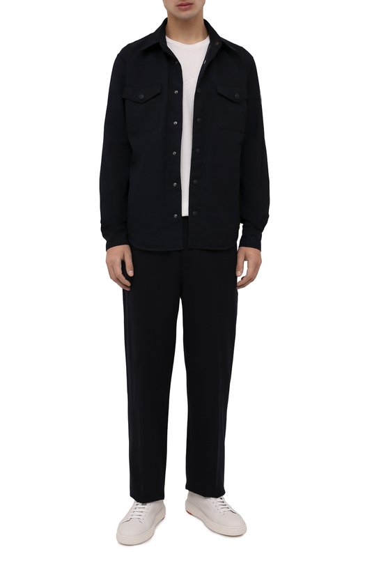 фото Кожаные кеды santoni