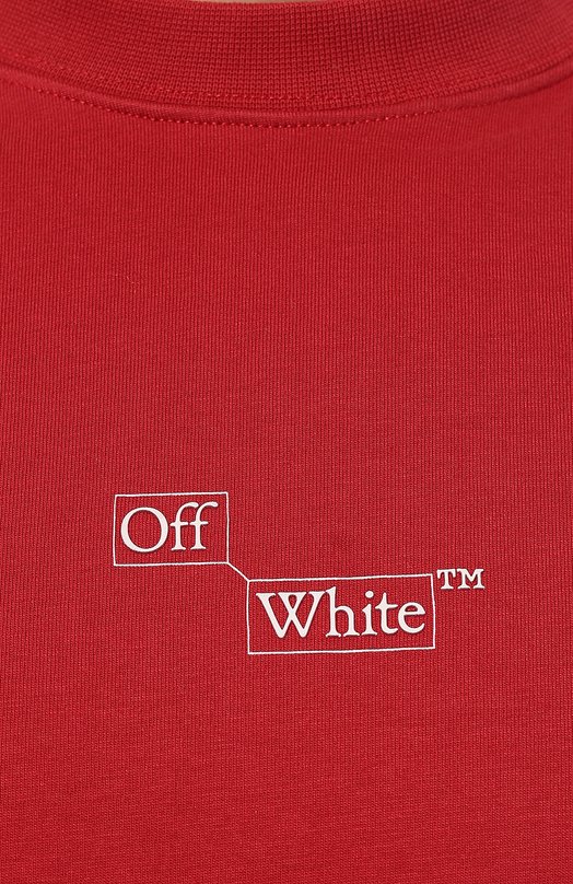 фото Хлопковый лонгслив off-white