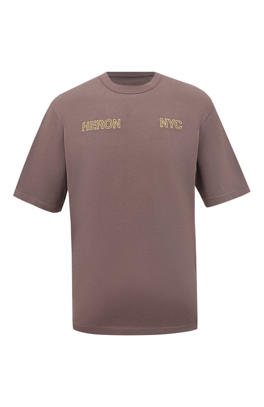 фото Хлопковая футболка heron preston