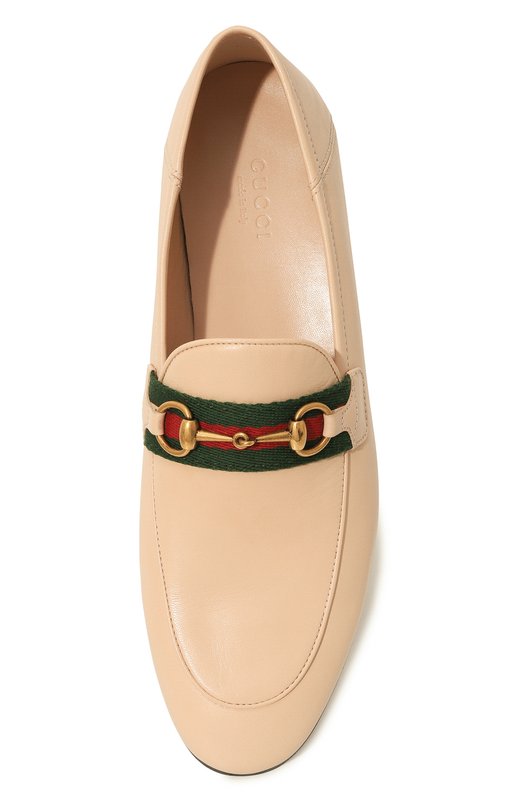 фото Кожаные лоферы horsebit gucci