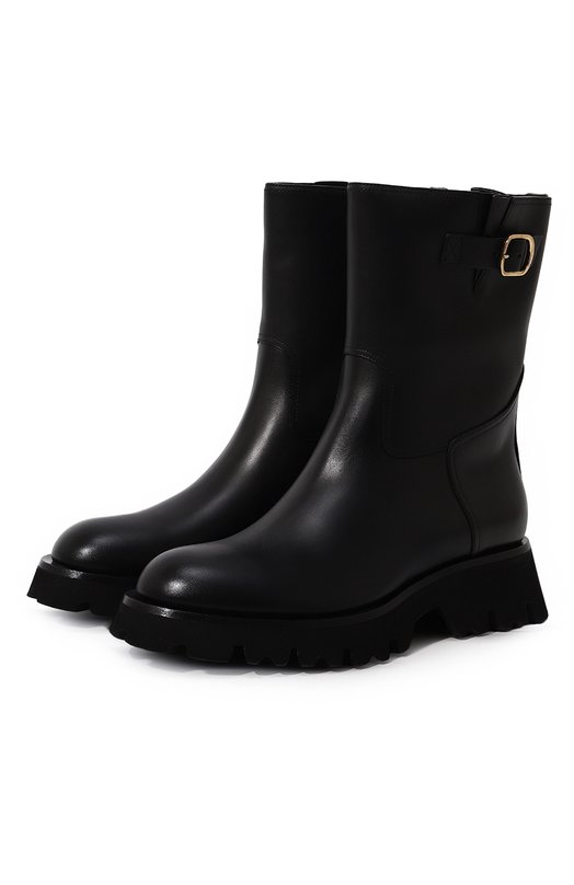 фото Кожаные полусапоги santoni