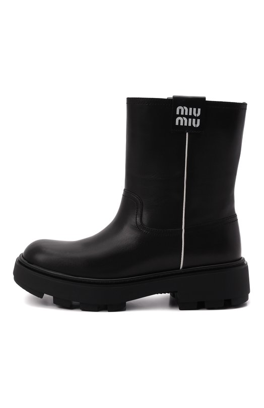 фото Кожаные полусапоги miu miu