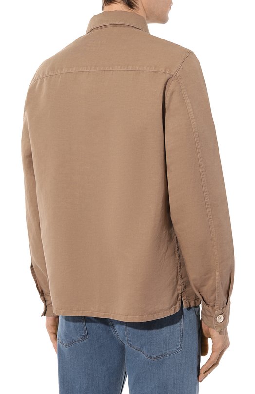 фото Куртка изо льна и хлопка brunello cucinelli