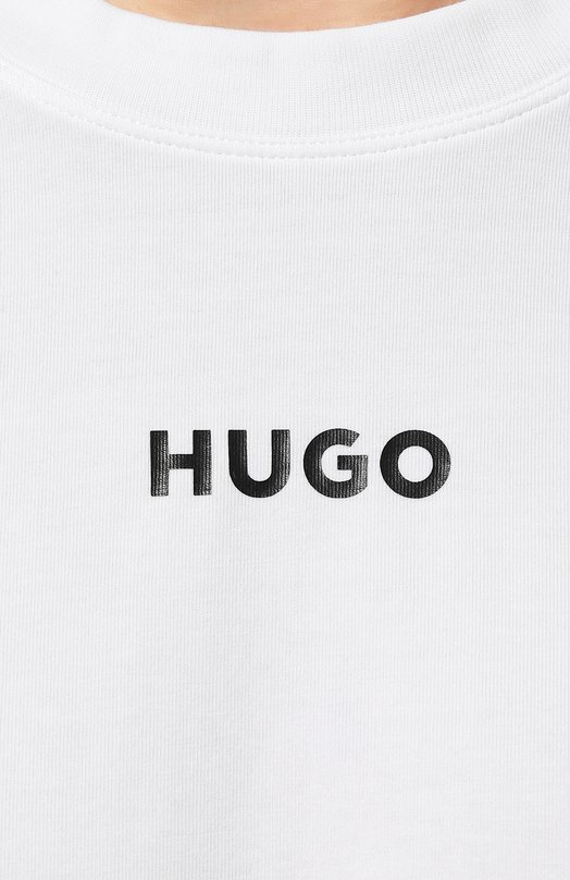 фото Хлопковая футболка hugo