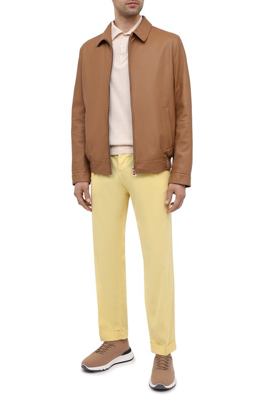 фото Кожаный бомбер kiton